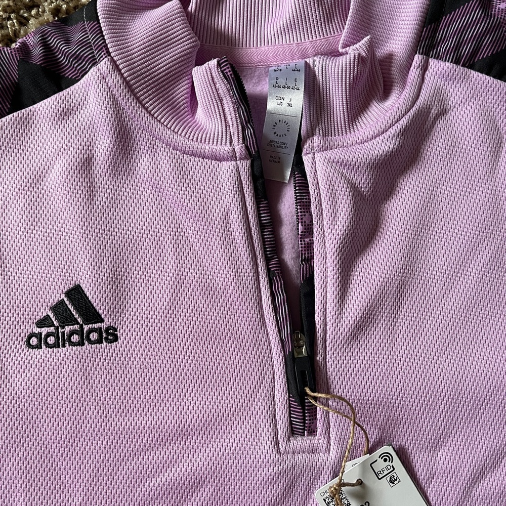 NWT Woman’s Adidas Quarter Zip - Picture 3 of 4